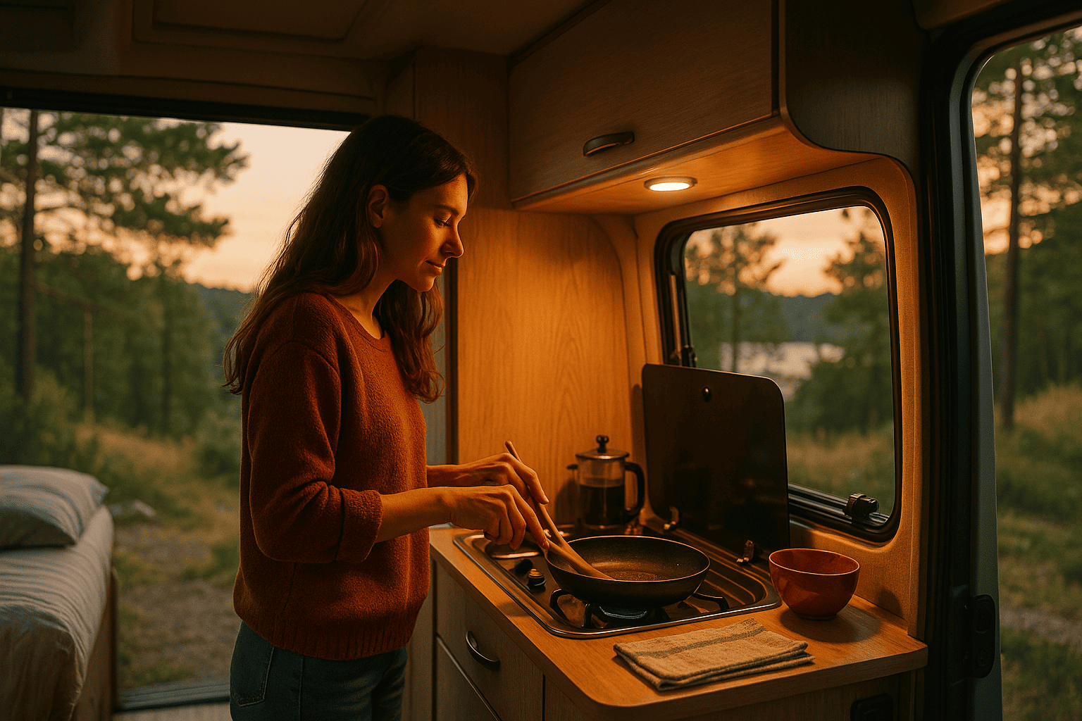 Autocaravana en una escapada de fin de semana cerca de casa