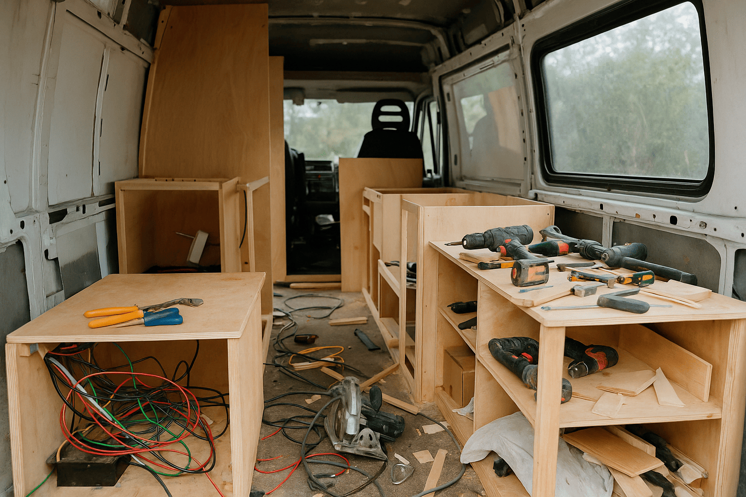 Esquema de la batería de arranque y la batería auxiliar de una autocaravana